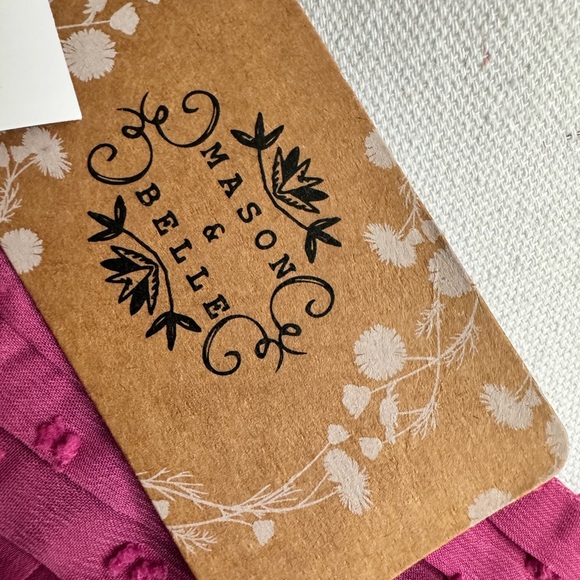 NWT Stitch Fix Mason & Belle Swiss Dot V-Neck Top Size Small Medium NEW - Picture 5 of 6